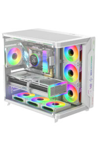 Sirius White ARGB Panel 7x Fan Kumanda ve Kontrolcü ATX Boş Bilgisayar Kasası Beyaz
