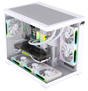 Orion Cube XL 6x ARGB Fan Kumanda ve Kontrolcü M-ATX Boş Bilgisayar Kasası Beyaz