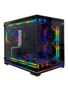 Orion Neon 6x ARGB Fan Kumanda ve Kontrolcü Micro ATX Boş Bilgisayar Kasası Siyah