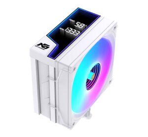 NG Frost 600W 220W TDP ARGB Fanlı Derece ve Devir Göstergeli Üst Seviye Kule Tipi CPU Soğutucu Beyaz