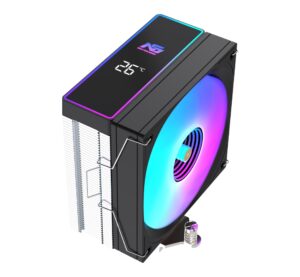 NG Frost 400B 205W TDP ARGB Fanlı Derece Göstergeli Performans Kule Tipi CPU Soğutucu Siyah