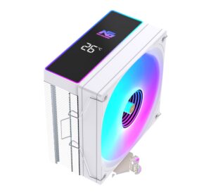 NG Frost 400W 205W TDP ARGB Fanlı Derece Göstergeli Performans Kule Tipi CPU Soğutucu Beyaz