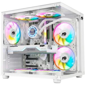 Orion Cube 3x Tuştan Değişen RGB Fanlı M-Atx Boş Bilgisayar Kasası Beyaz