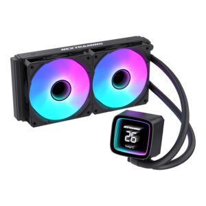 NG-240C Nitro Cool 240mm ARGB Fanlı Derece Göstergeli Sıvı CPU Soğutucu Siyah